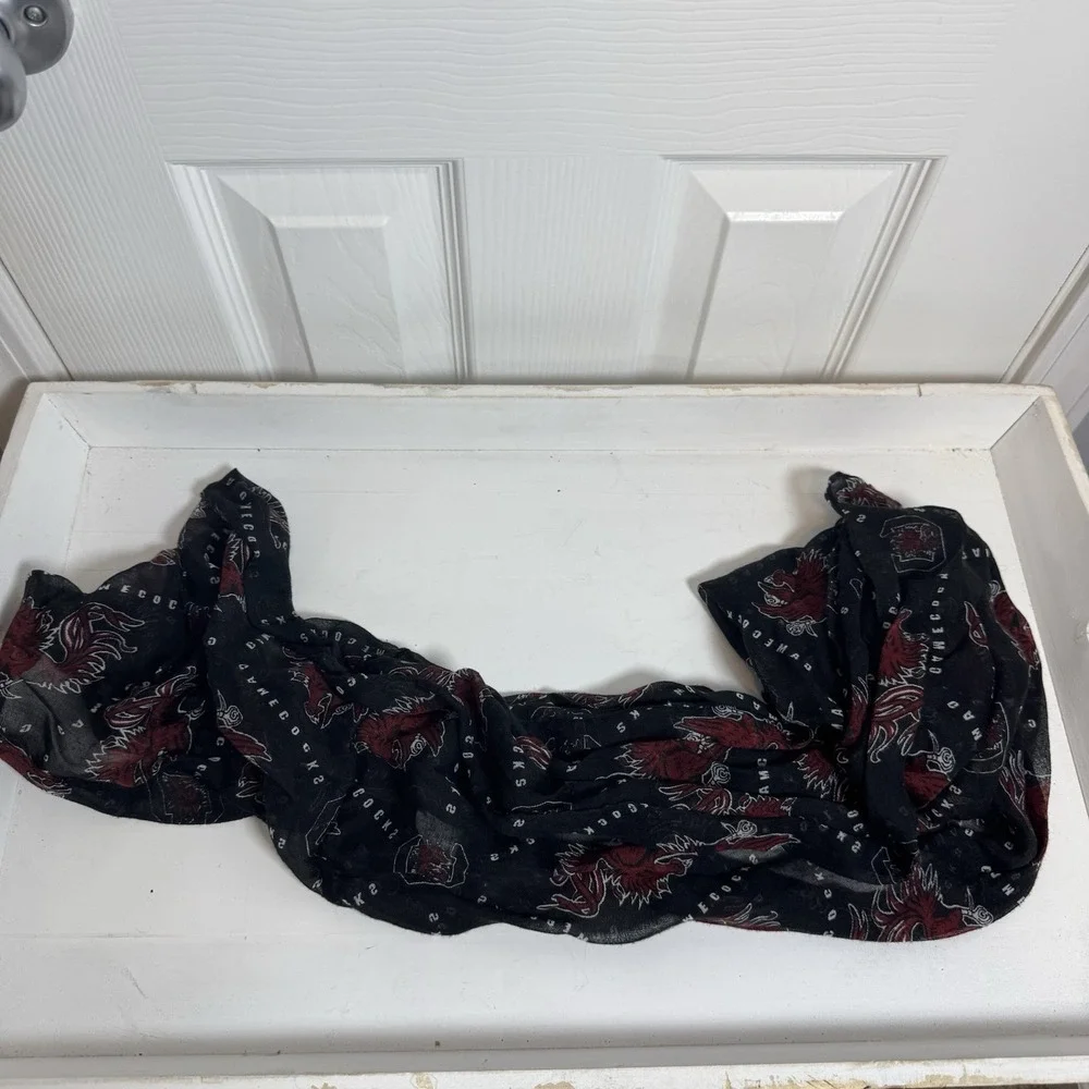 Infinity Scarf Garnet/Black Football Carolina S.C.‎ Gamecocks (USC)